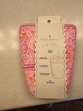 Simply Southern Pink Paisley Insulated Cup Holder